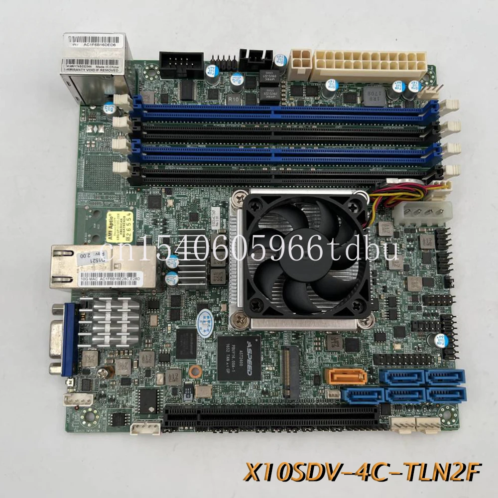 

Серверная материнская плата для SUPERMICRO X10SDV-4C-TLN2F Intel Xeon D-1521 Mini ITX