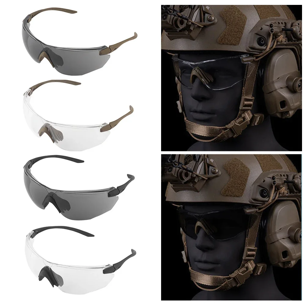 1Set New Polarized Tactical Goggles 2 Lens Set Climbing Glasses Outdoor Sports Windproof Dustproof Safety Protective Glasses