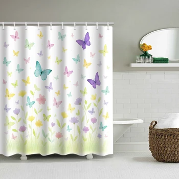 Butterfly Bathroom Shower Set 1