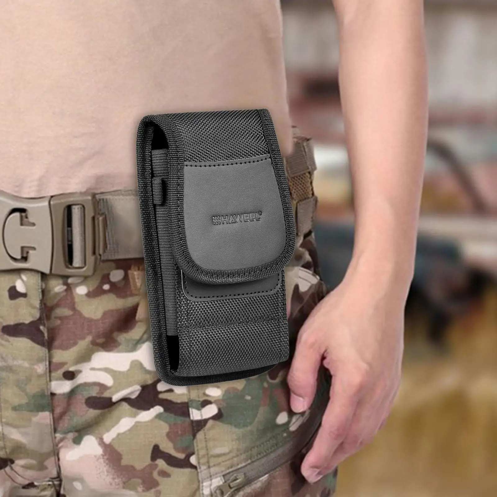 Phone Holster Cell Phone Accessory Waist Bag Nylon Carrying Pouch Smartphone