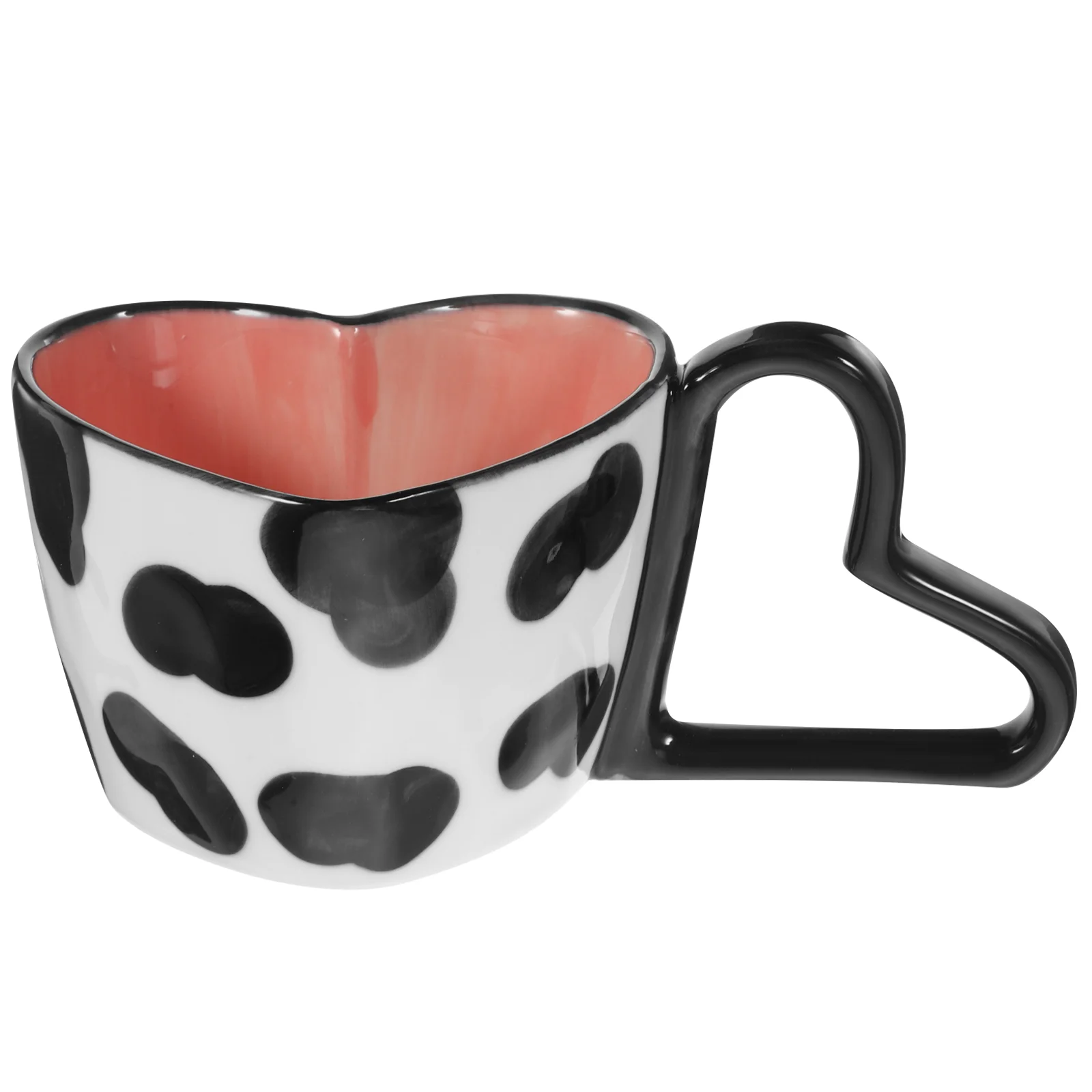 

Ceramic Water Cup Milk Mug Home Office Coffee Cup Loving Heart Shaped Water Cup