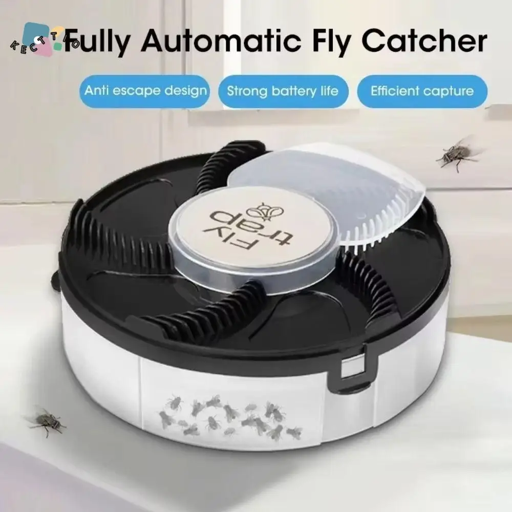 Portable Automatic Fly Traps Household Non-Toxic Electric Pest Catcher Insect Reject Safety Electric Flies Killer Summer