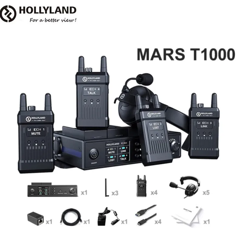 Hollyland Mars T1000 Full-Duplex Intercom System