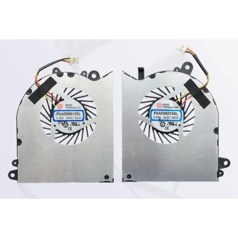 

Original Laptop CPU GPU Cooling Fan for MSI GS60 6QD 6QE 6QC 2QE 2PE 2PC 2QD 2PL DC 5V 0.55A PAAD06015SL N223 N234