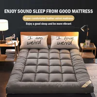 Down soft mattress five-star hotel three-dimensional thickened 10cm mattress student dormitory 0.9m/1.2m soft cushion quilt 1