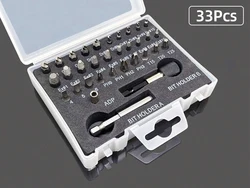 22 - Piece Universal Screw and Bolt Extractor Set for Damaged and Stripped Fasteners (33Pcs)