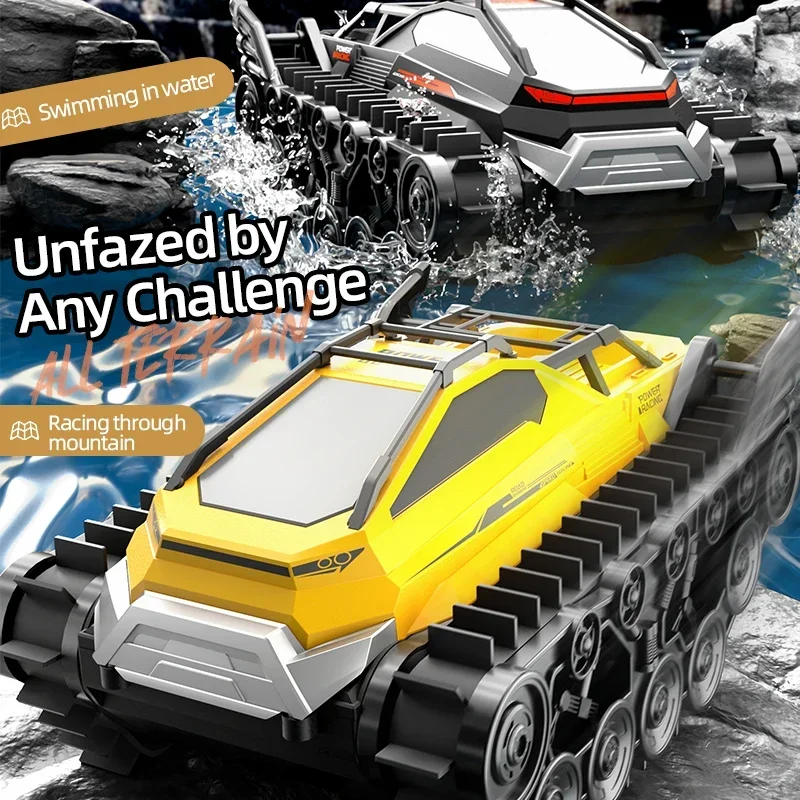 JJRC Q183 Rc Tank Car Track Remote Control Cars Off Road 4X4 2.4G Amphibious Crawler Truck Climbing Electric Model Vehicles Toys 3