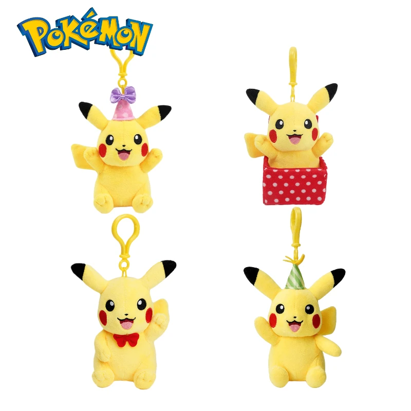 

Anime Pokemon Plush Pikachu Figures Periphera Bag Decoration Pendant Kawaii Soft Stuffed Kids Birthday Gift Toys for Friend