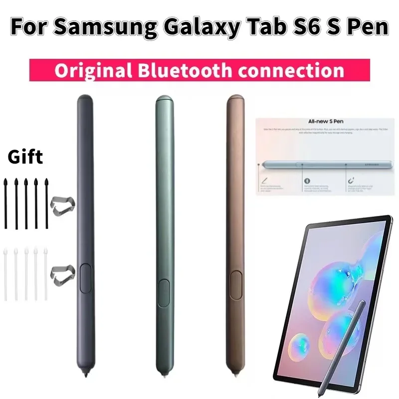 Originale Per Samsung Galaxy Tab S6 Sm-T860 865Tablet Stylus Sensitive S Pen Sostituzione Touch Screen Matita Con Bluetooth + Logo
