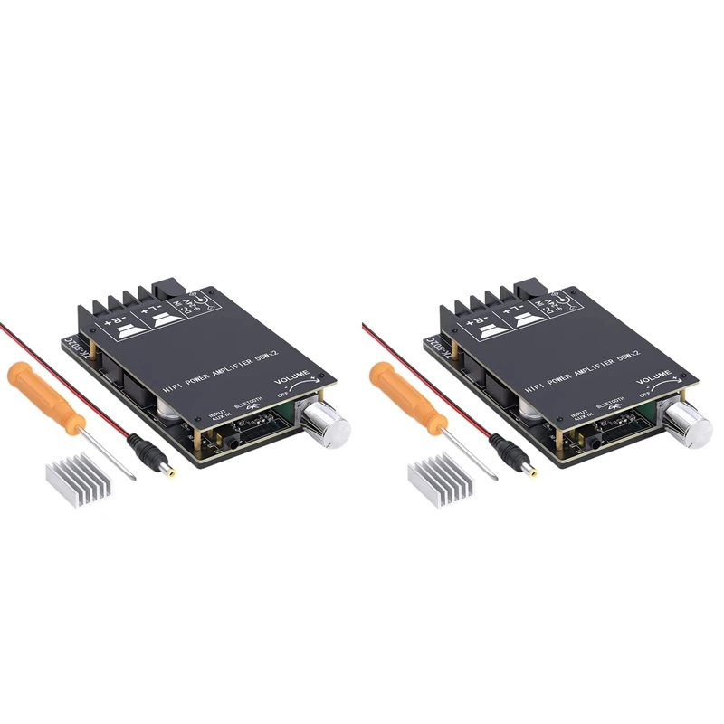 

HTHL-2X Bluetooth 5,0 Плата усилителя, 2-канальный мини стерео аудио приемник, беспроводной высокомощный 3,5 мм модуль AUX Amp