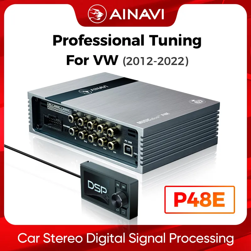 AINAVI DSPアンプ P48E コントローラ付き Ainavi P48E Car DSP For VW Volkswagen MQB Digital Signal Processor