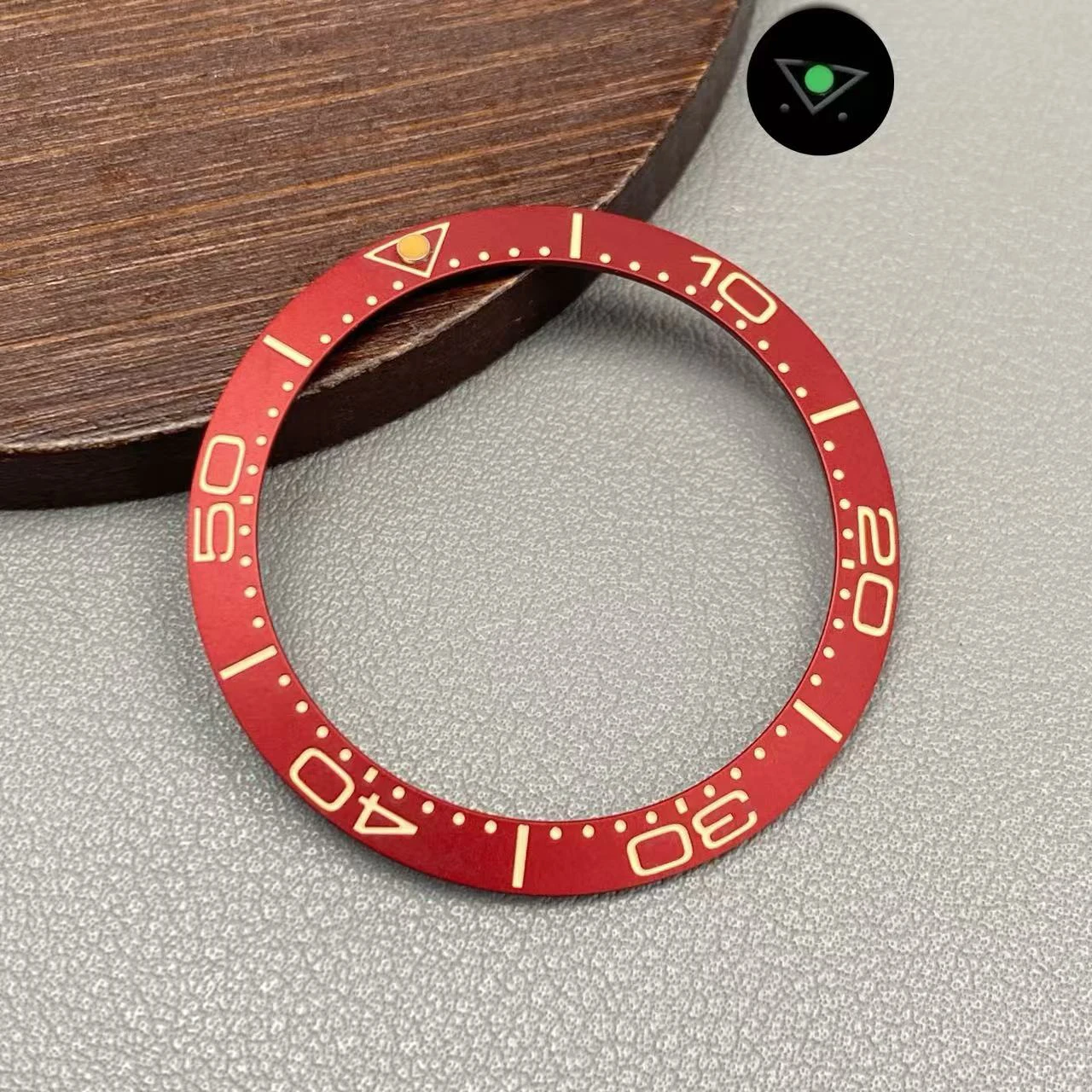 Ceramic Blue-Green Lumi Bezel Insert