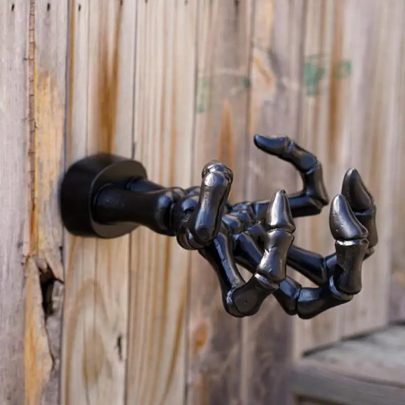 

Настенный крючок Ghost с 5 крючками, универсальные Крючки-скелетоны для пальто, полотенец, уникальная настенная вешалка из смолы