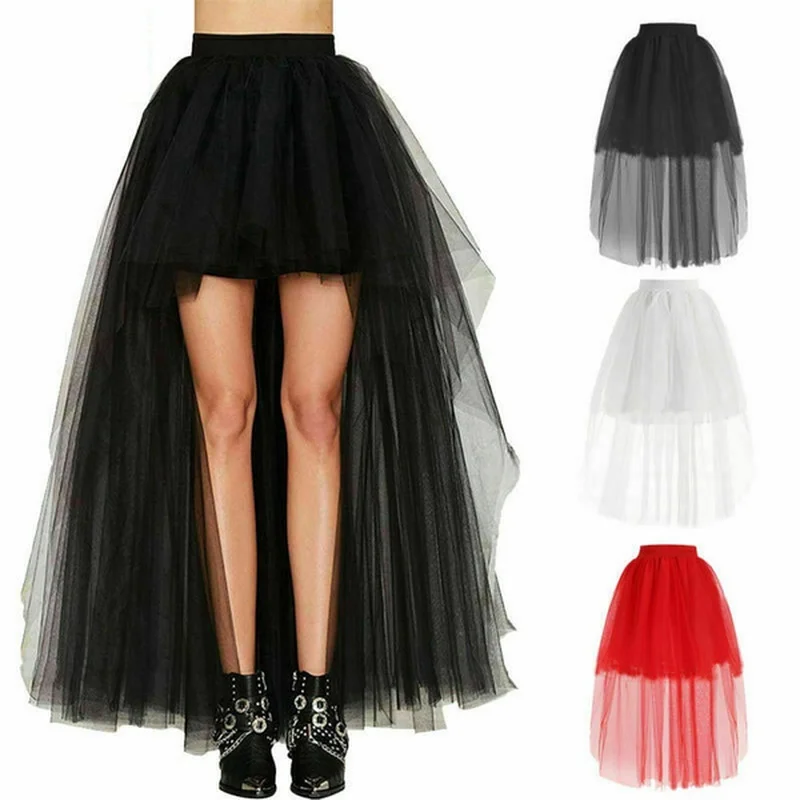 1Pc Women Lady Girl Tutu Tulle Skirt Petticoat Ballet Dress Princess Party Wedding