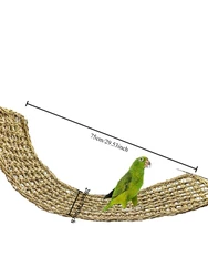 Bird Straw Mat Toy and Cage Accessory Set (1pcs)