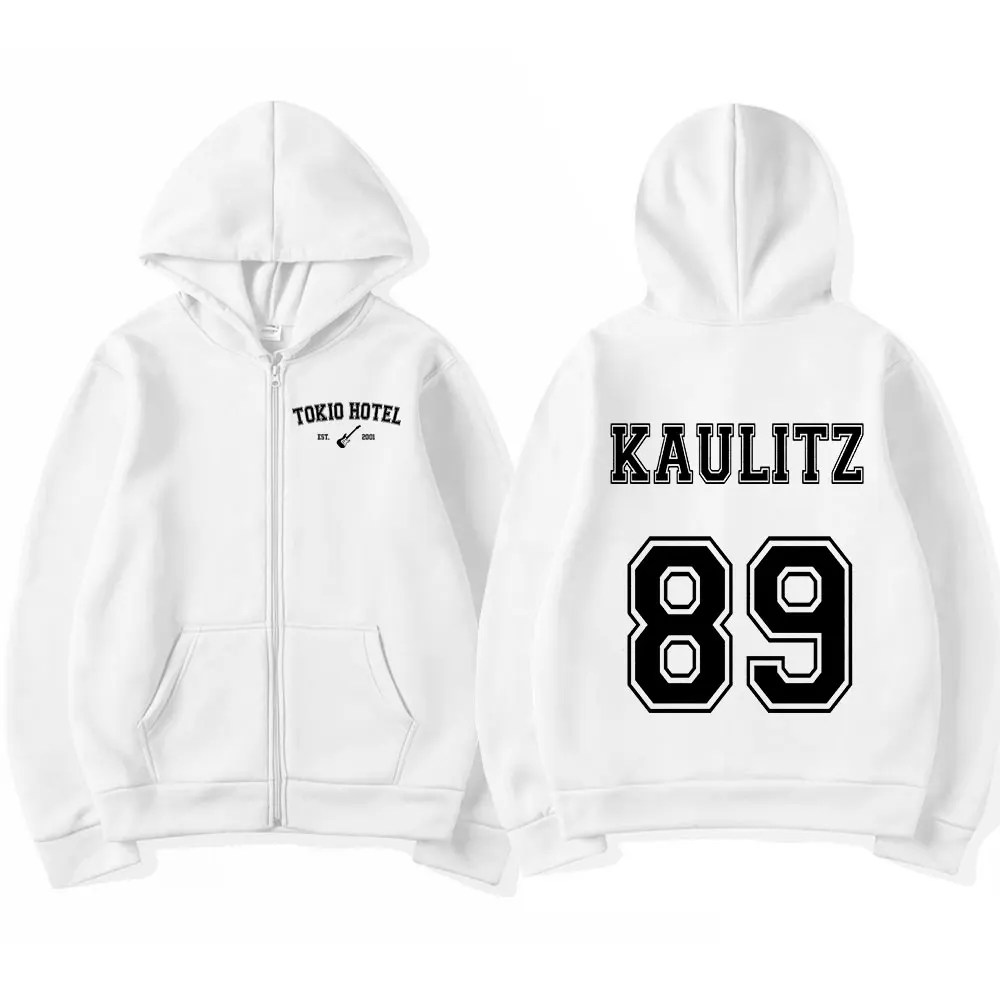 Rock Band Tokio Hotel Kaulitz Zipper Hoodies Men's Clothing Autumn