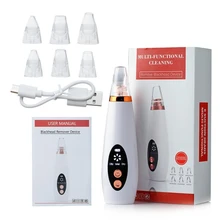  Vacuum Blackhead Remover Face Black Spots Cleaner White Dot Pimple Removal Tools Pore Acne Pimple Removal Facial Beauty Clean 