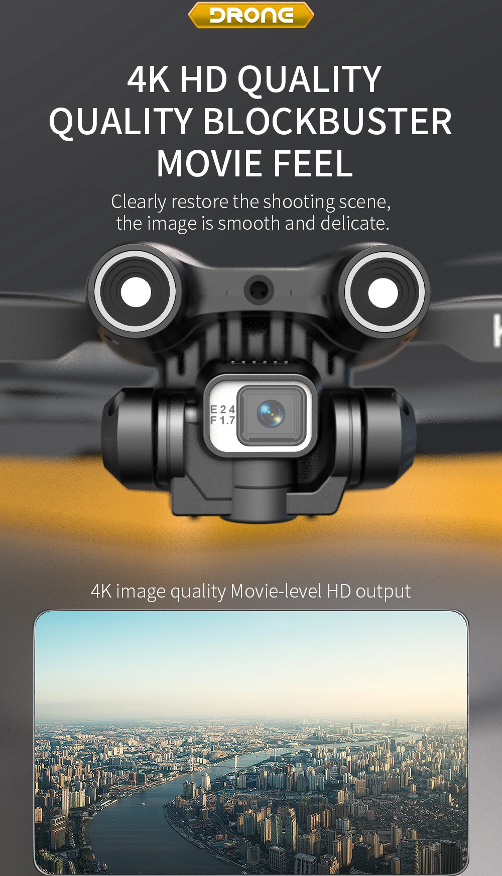 KF610 Drone, dronc 4k hd quality quality blockbuster movie