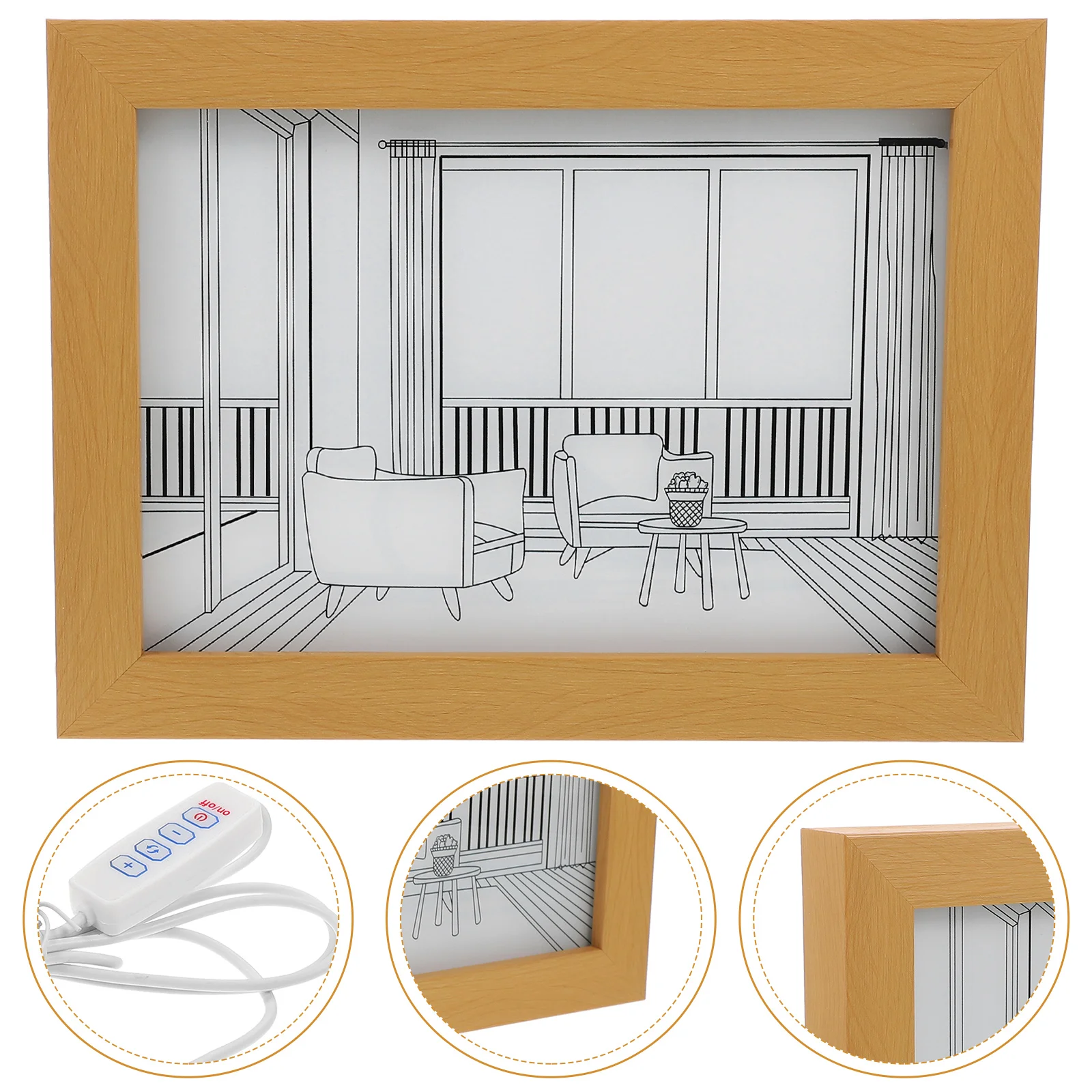 

Decorative Painting/hanging Picture Lantern Office Desk Night Lamp Photo Frame