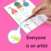 Scratch Art Painting Rainbow Scratch Art Books Interactive Rainbow Scratch Paper Set Squeegee Art Paint Kit for Kids Boys Girls 3