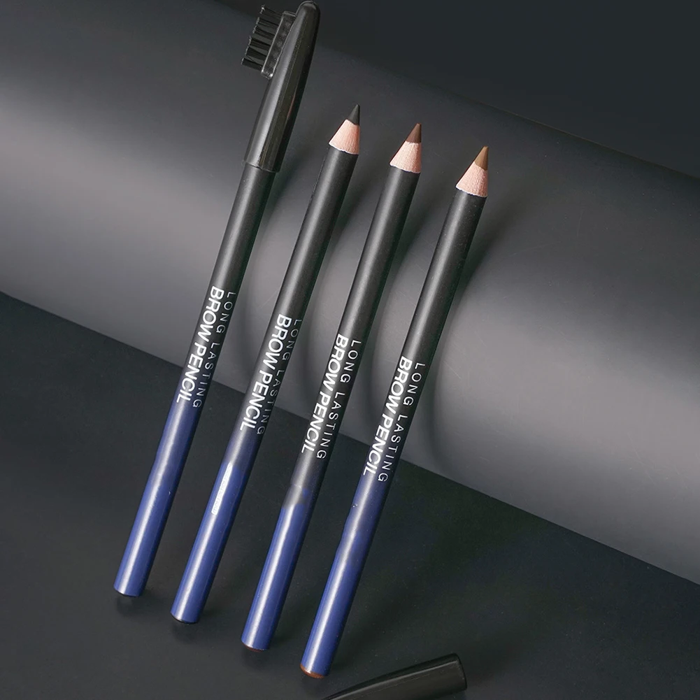 

Wooden Hard Cores Eyebrow Pencil Long Lasting Sweat-Proof Eyebrow Pen Birthday Gift