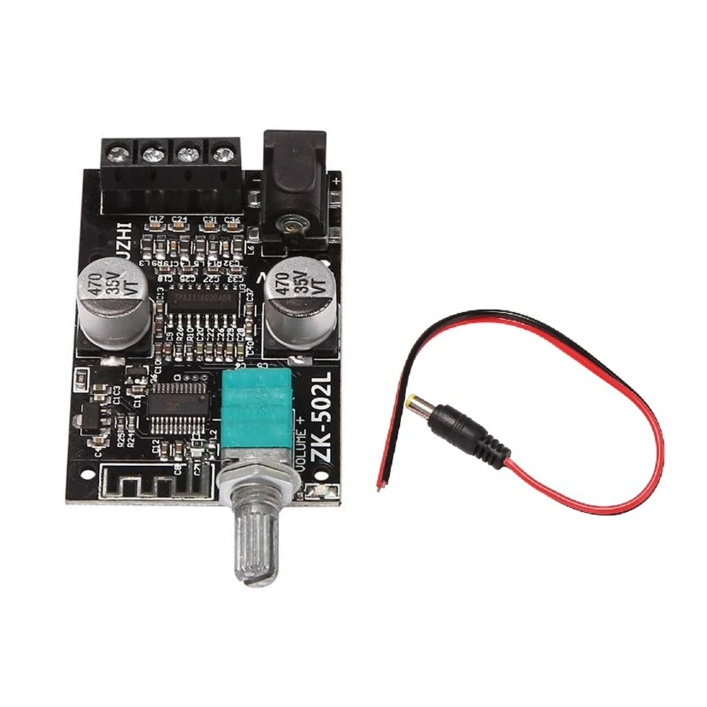 

ZK-502L 2X50W Bluetooth 5,0 Плата усилителя мощности, цифровое аудио HiFi стерео, двухканальный Класс D AMP без оболочки