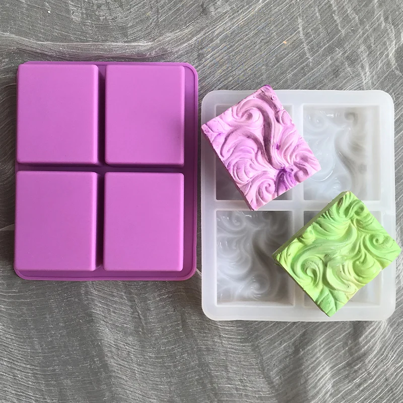 

Silicone Molds For Crafts 3d Wave Silicone Handmade Form Soap Mold DIY Aromatic Floral Mould Chocolates Flower Rectangular Mold