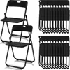 20 Pcs Plastic Folding Chair Steel Folding Dining Chairs Folding Chairs Bulk Fold up Event Chair Portable Commercial Chair 1