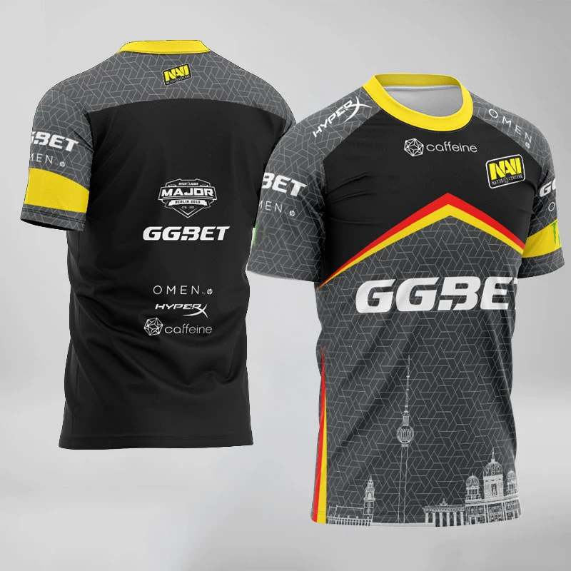 CSGO Esports Player T-Shirt Navi Team Uniform Shirt Men Women Customized Name