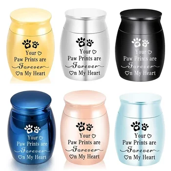 Pet Urn Metal Urn for Pets Portable Dogs Decorative Memorial Keepsake Cats Ashes Keepsake Cremation Ashes Urn for Dogs Cat Birds 1