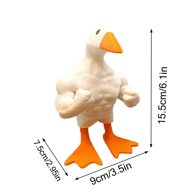 Statue de canard en résine, 1 pièce, ornement amusant, Sculpture artisanale, décoration 4
