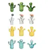 QX2E Cactus Glass Vase Hydroponics Plant Flowerpots Livingrooms Decorations for Bedroom 1