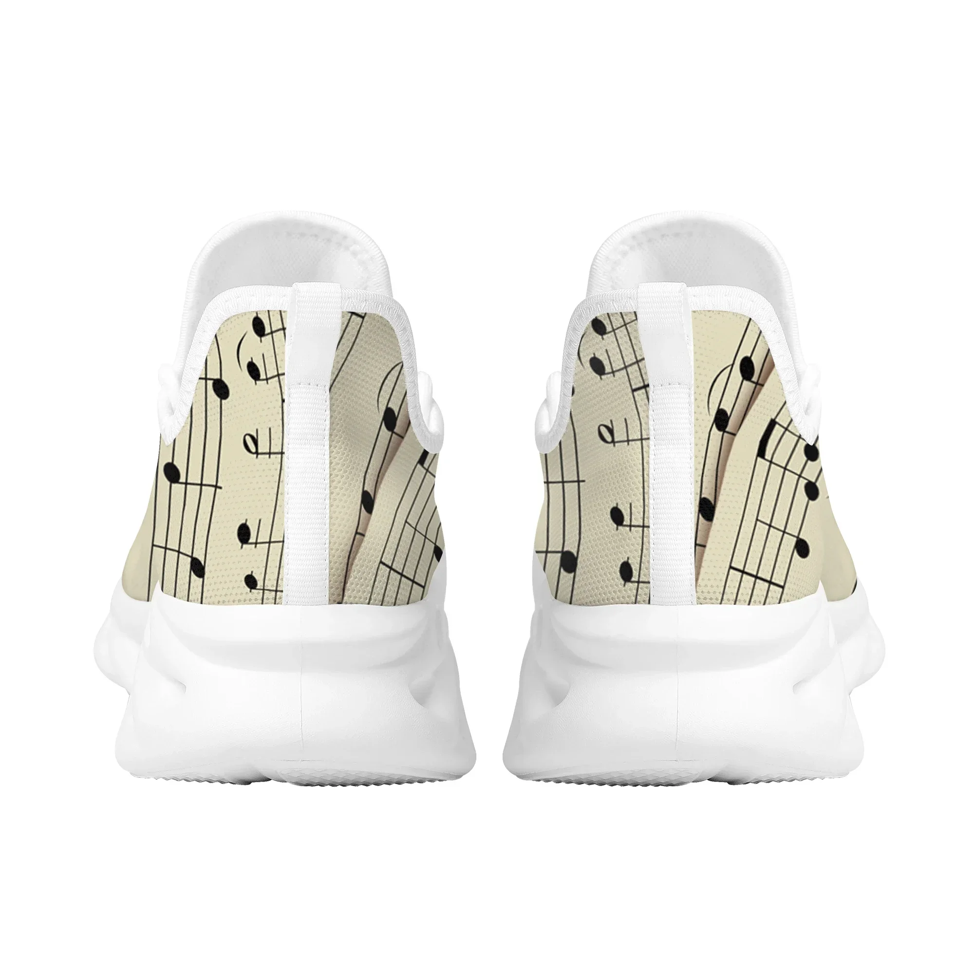Piano Staves Comfortable Platform Shoes Music Casual Outdoor Trend Non-slip Walking Shoes Shock-absorbing Breathable Sneakers