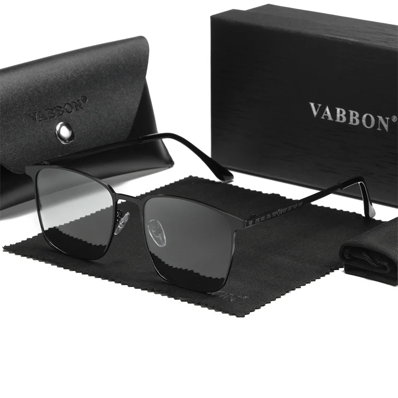 Polarized Sunglasses Vintage Sunglasses Driving Glasses Anti Glare Sunglasses Men Color-changing Retro-framed Glasses 9415