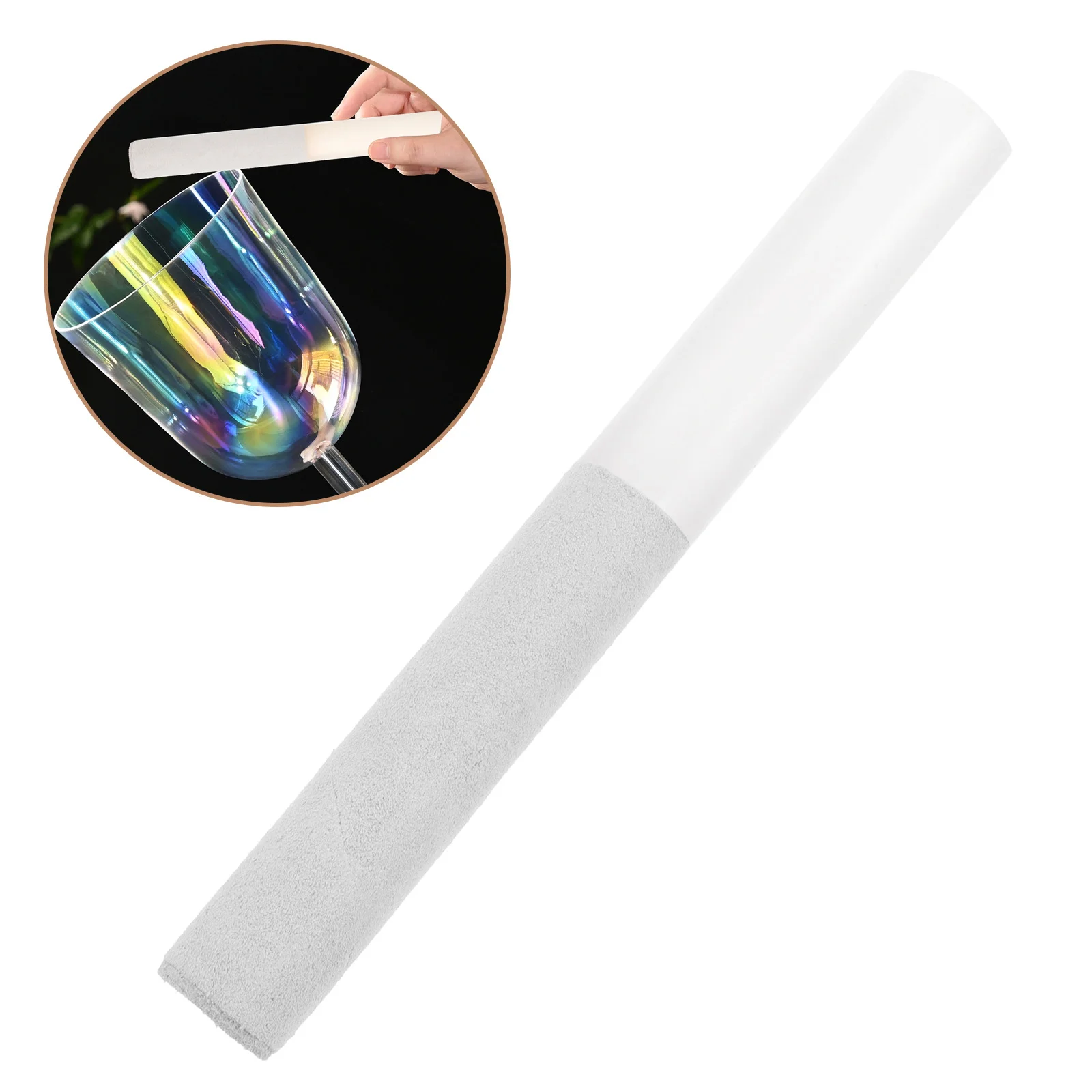 

Singing Bowl Mallet Crystal Singing Mallets Portable Acrylic Mallet Instrument Accessory With Storage Bag Yoga Accessories