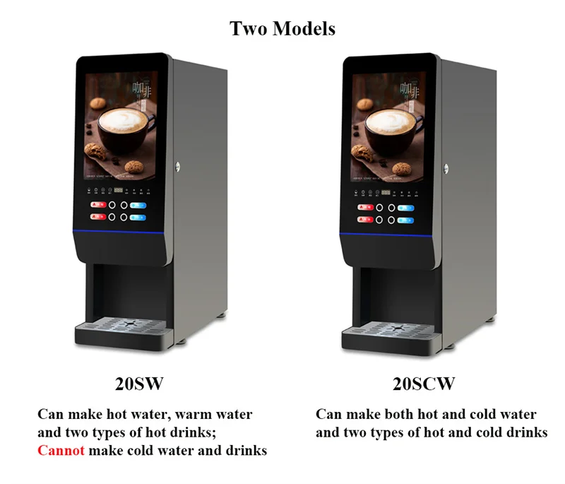 Instant Beverage Machine 110V 220V Hot Cold Milk Tea Coffee Maker Easy Operation Commercial or Household