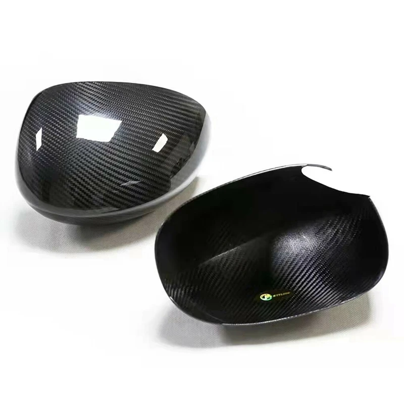 

For Dodge Challenger 2009-2020 Real Carbon Fiber Car Exterior Door Side Rear View Cap Case Mirror Cover Add On parts accessories