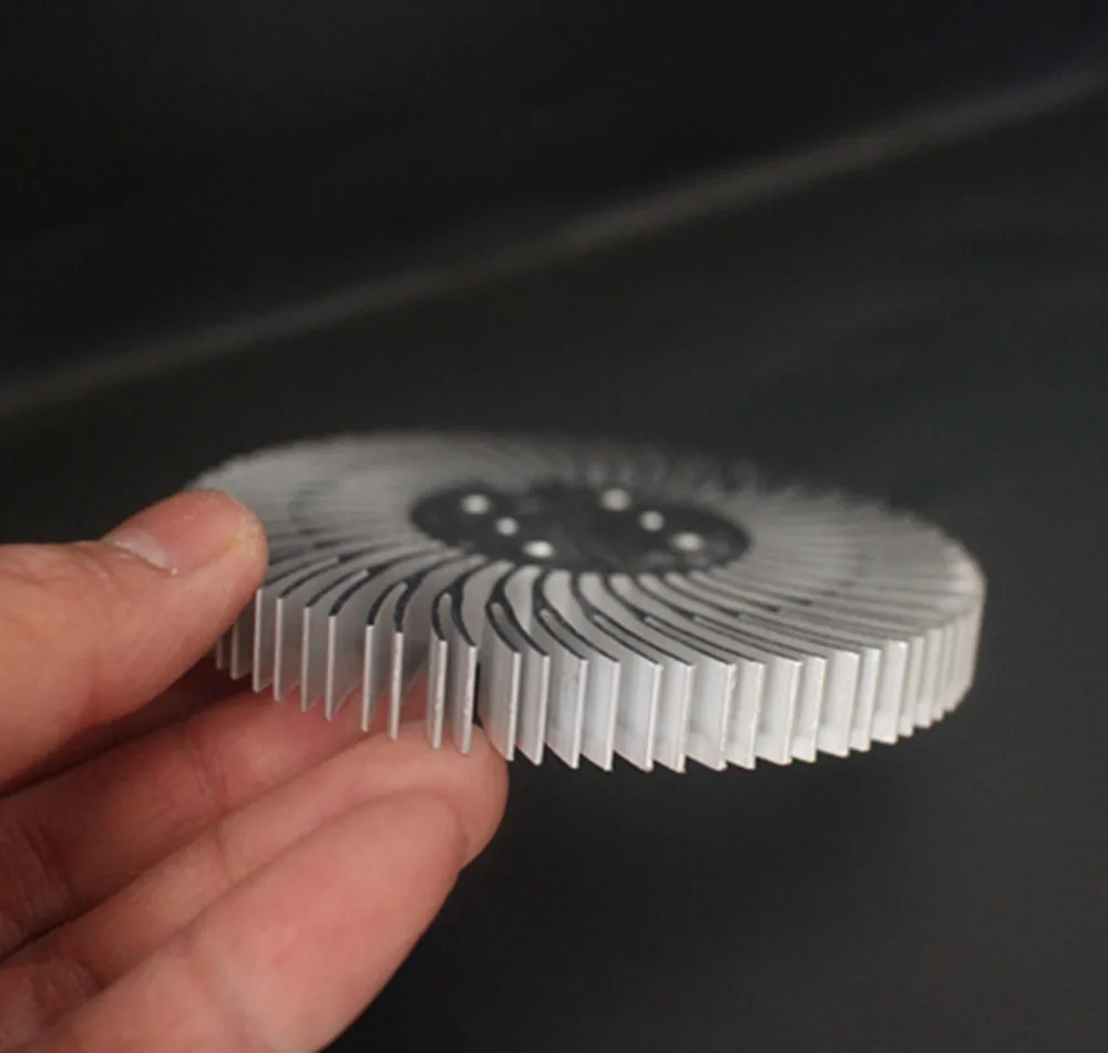 Round LED Heatsink Radiator Aluminum 10W 90x10mm for Household Lamp Replaceable