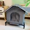 Fully Insulated Shelter for Stray and Feral Cats Cat House for Indoor and Outdoor Cats in Summer, Waterproof Winter warm cat bed 6