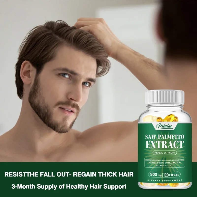 Saw Palmetto Extract-Promotes Hair Growth, Supports Prostate, Urinary Tract Health, DHT Blocker Capsules