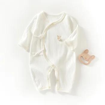 أربعة مواسم 0-6 أشهر ثوب فضفاض للأطفال جودة عالية الوليد بنات بنين 100% ملابس قطنية بأكمام طويلة ملابس الرضع 5