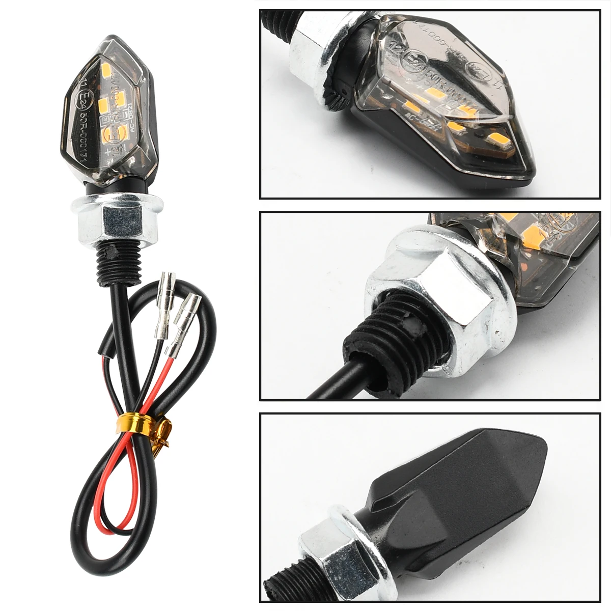 Motorcycle LED Turn Signal Indicators Light Led Amber Blinker Motorbike Strobe Lamp 12V For Yamaha Honda Suzuki Kawasaki 2pcs motorcycle turn signal lights