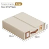 4-piece Storage Box Non-woven Fabric Breathable Moisture-proof Collapsible Storage Box With Leather Handle For Storage Bedding 6