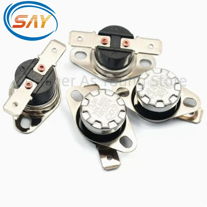 1PCS Thermal Control Switch KSD301 250V 10A 100 110 115 120 125 130 145 150 155 160 185 190 195&deg;C Degree Thermostat Temperature temperature switch