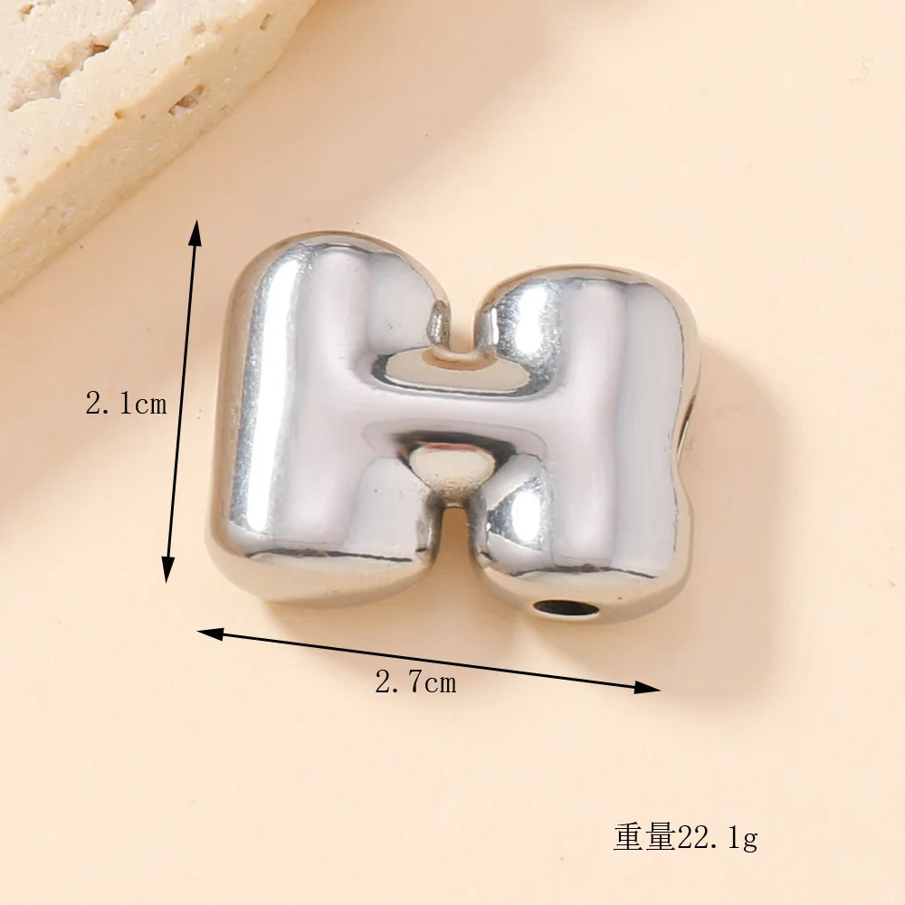 Classic Refined Elegant Women Jewelry Accessory Bubble 26 English Letter Necklace Pendant DIY Accessories 9