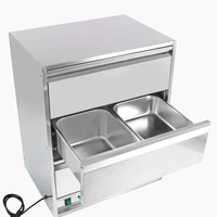 Stainless Steel Freestanding Electric Food Drawer Warmer For Commercial Kitchen Use Energy Efficient 2