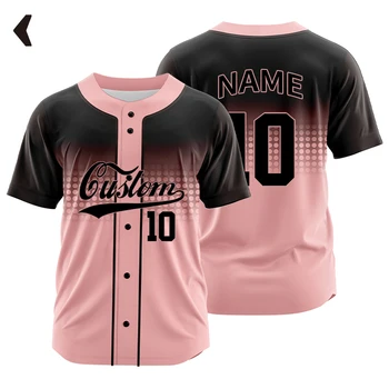 Custom Full Button Spirit Baseball Jersey Sublimated Team Name Number Baseball Uniform Design Your Own Sportswear Men/Women/Kids 1