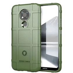 Armor Shield Soft Silicone Back Cover with Anti-Knock Protection - Matte Finish for Nokia 3.4 (Army green)