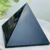 Natural Obsidian Pyramid Reiki Energy Stone Decorative Tabletop Decoration Living Room Mineral Triangle Black Crystal Dots 6