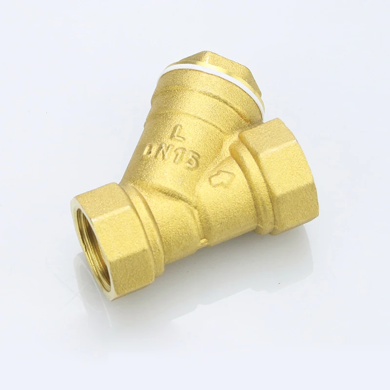

1/2" 3/4" 1" 2" 3" 4" Female Inline Y Mesh Strainer Threads Filter Brass filter valve Y Shaped Brass Strainer Filter Valve